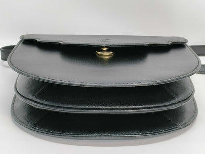 Yves Saint Laurent YSL logo leather shoulder bag