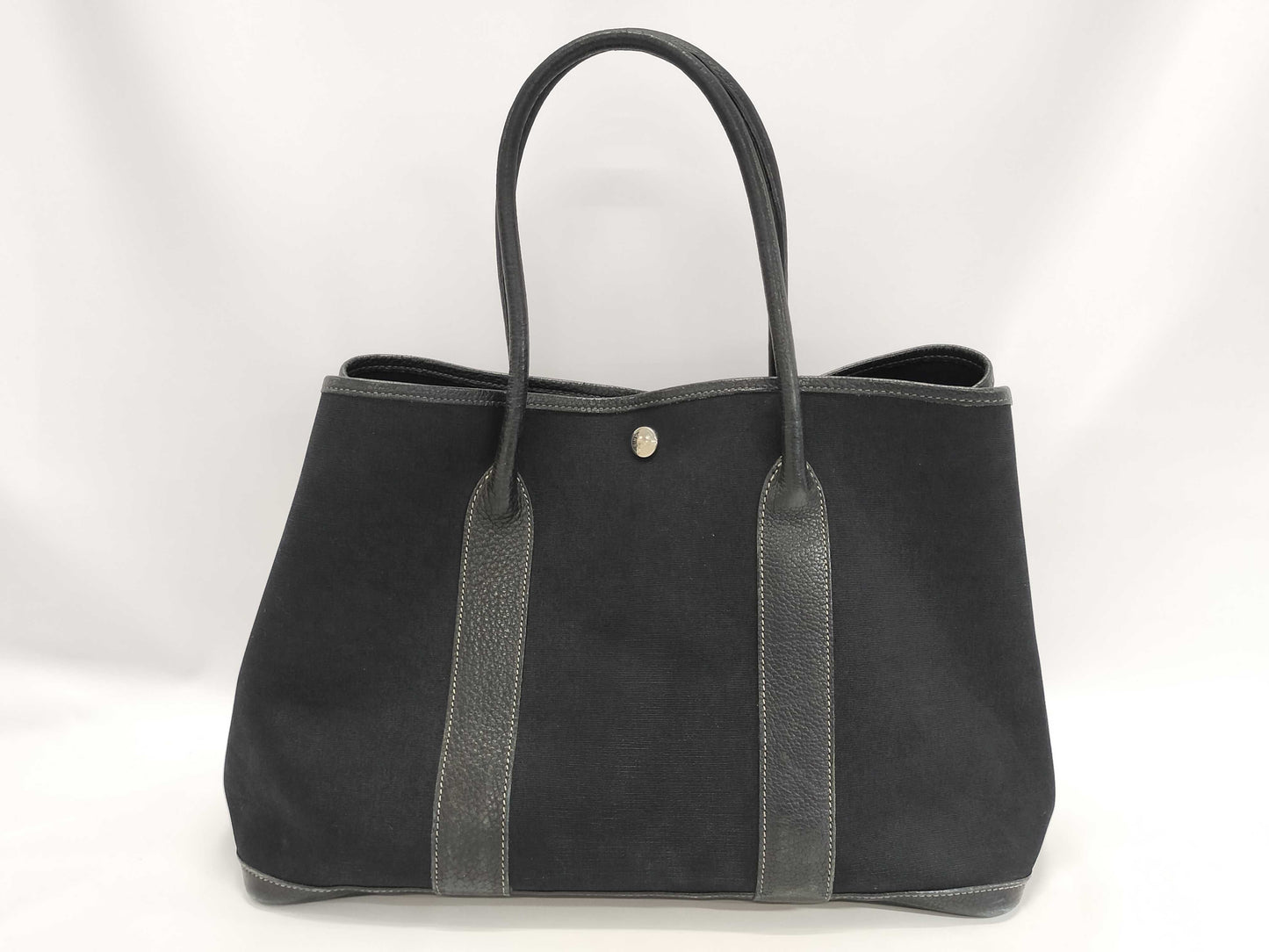 HERMES Garden Party PM Toile Officier □G Tote Bag