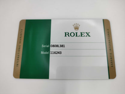 ROLEX 116243G 0808L381 Silver Horicon Men's Watch