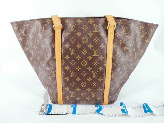 LOUIS VUITTON Vuitton Monogram Sack Shopping M51108 MB1002 Brown Tote Bag
