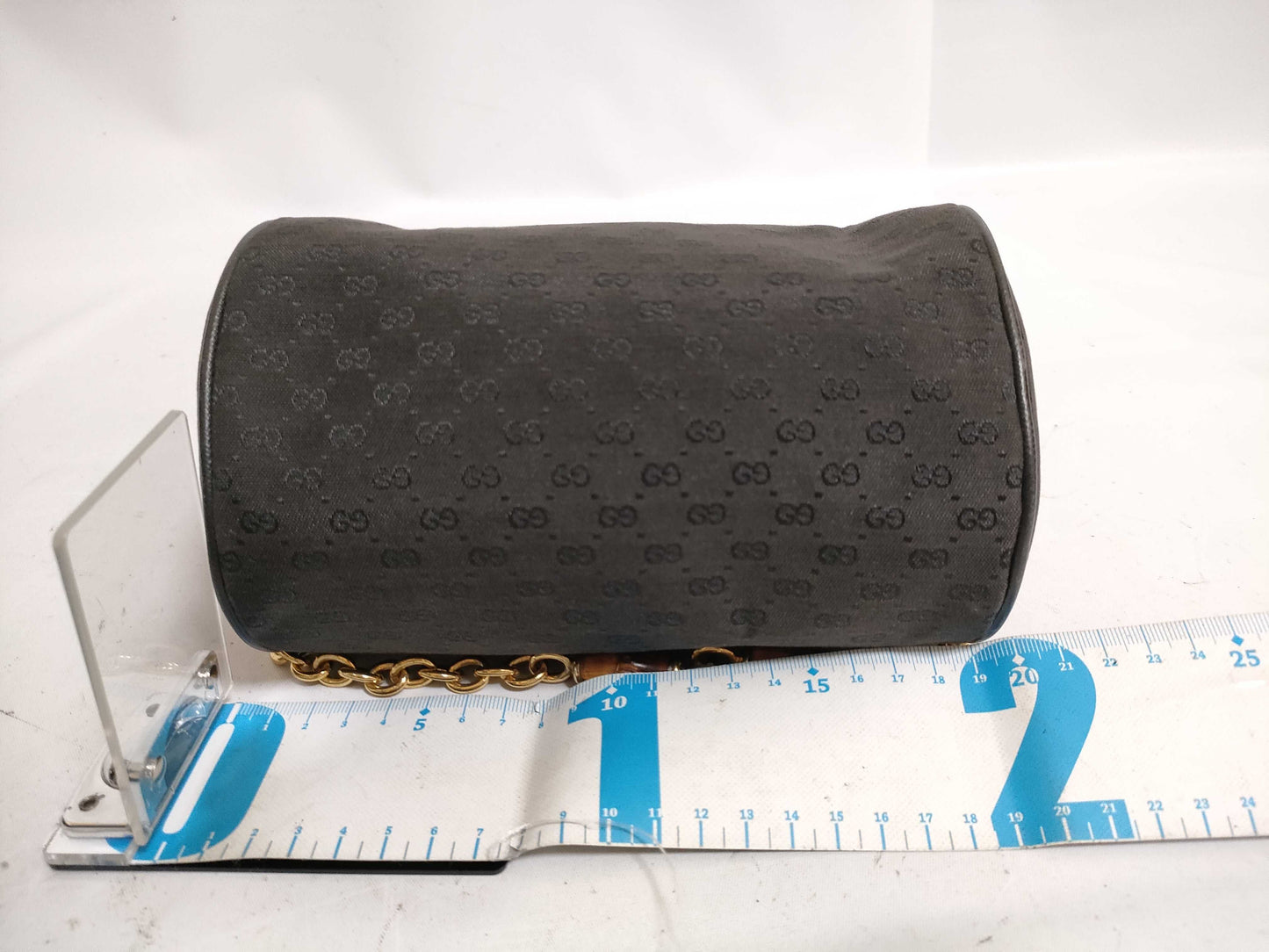 GUCCI GUCCi Bamboo Chain GG Pattern Shoulder Bag