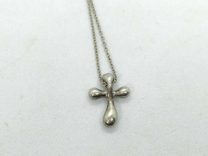 Tiffany & Co. Tiffany Small Cross Necklace SV925 Silver