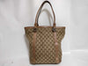 GUCCI Canvas Tote Bag with Heart Hardware