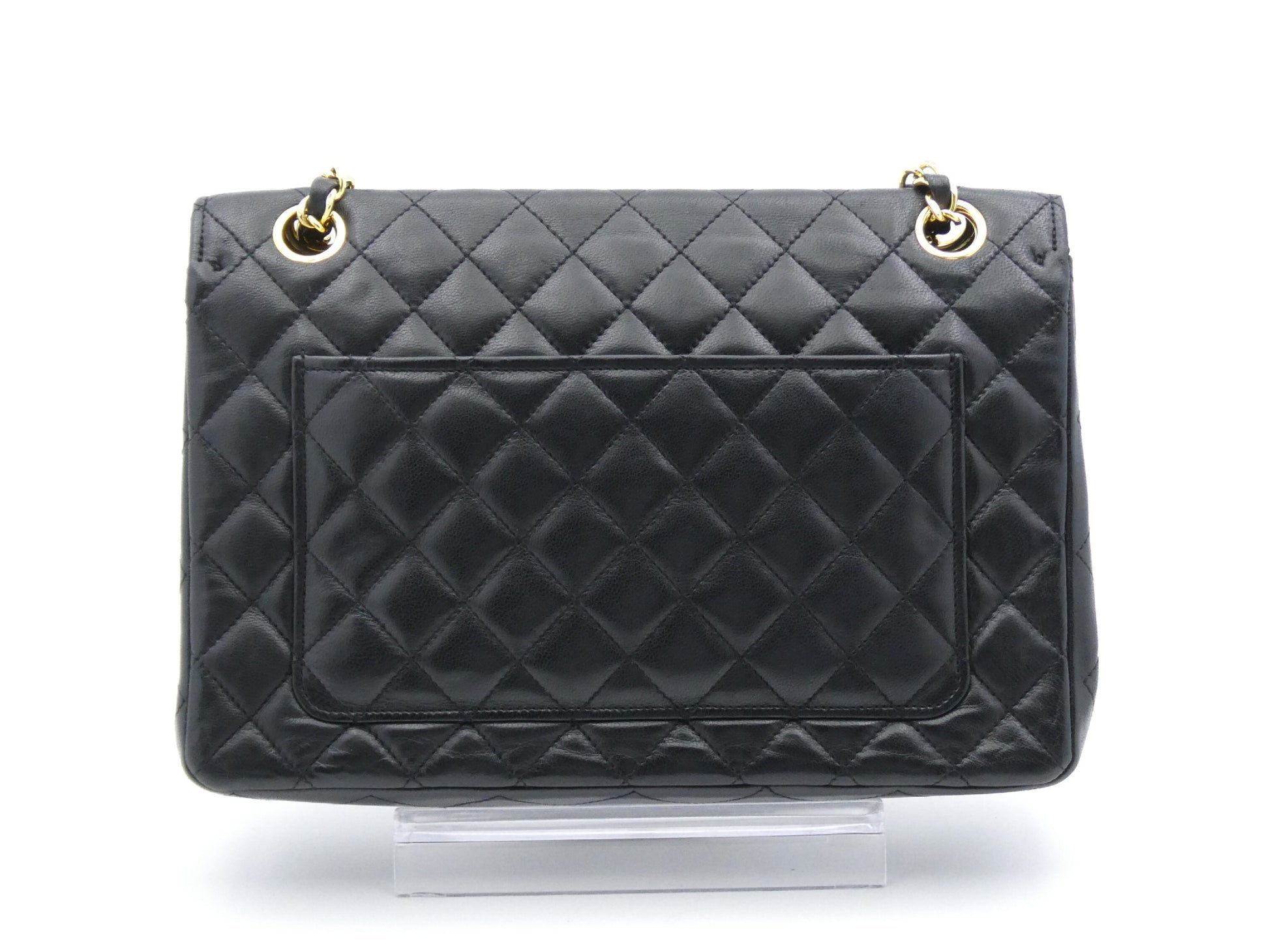 CHANEL Matelasse Round Coco Mark Double Chain Shoulder Bag