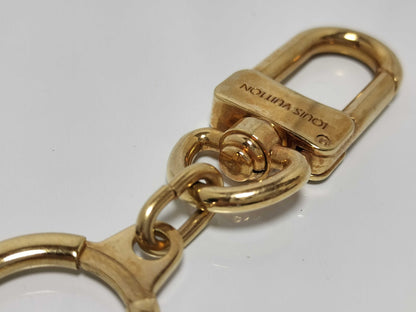 LOUIS VUITTON Anocre Key Ring, Metal, Gold, M62694, Key Case/Key Holder