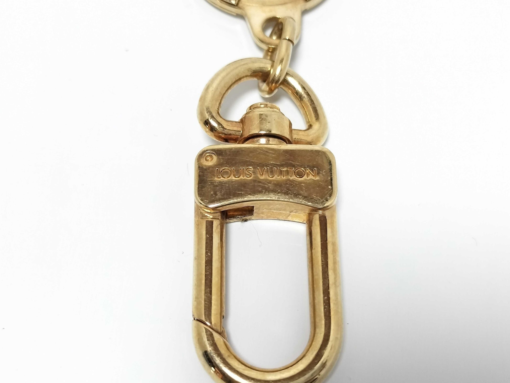 LOUIS VUITTON Anocre Key Ring, Metal, Gold, M62694, Key Case/Key Holder