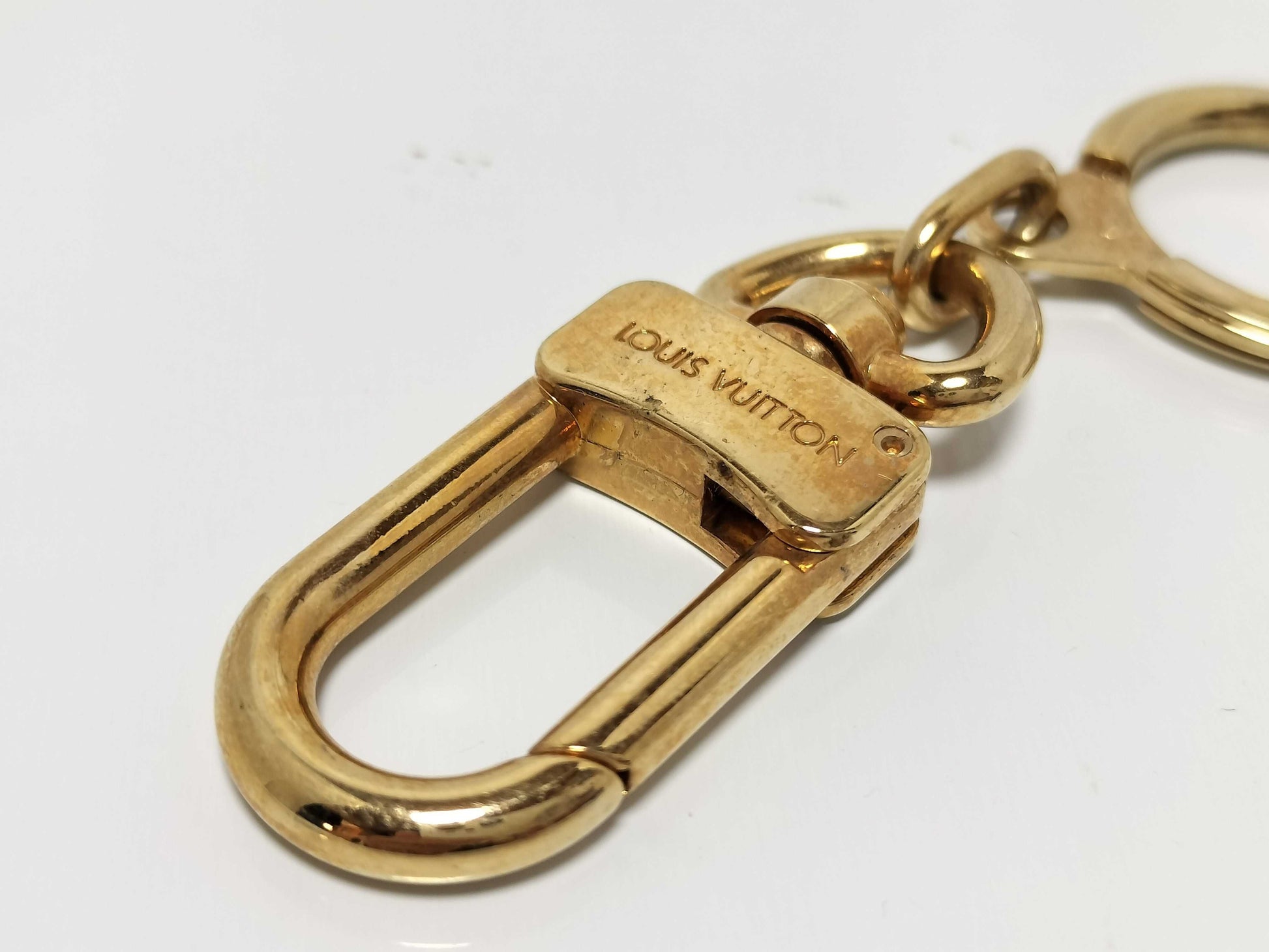 LOUIS VUITTON Anocre Key Ring, Metal, Gold, M62694, Key Case/Key Holder