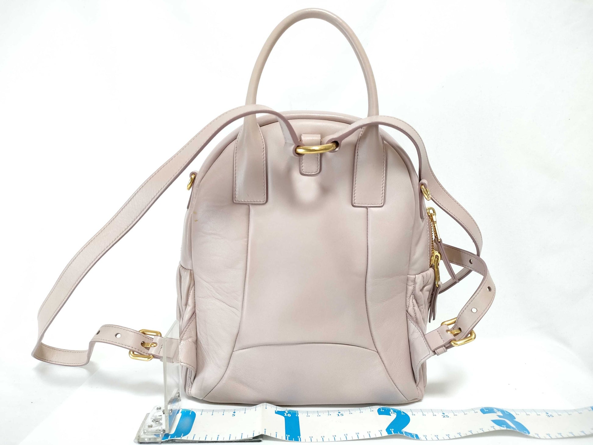 Miu Miu Matelasse Pink Backpack
