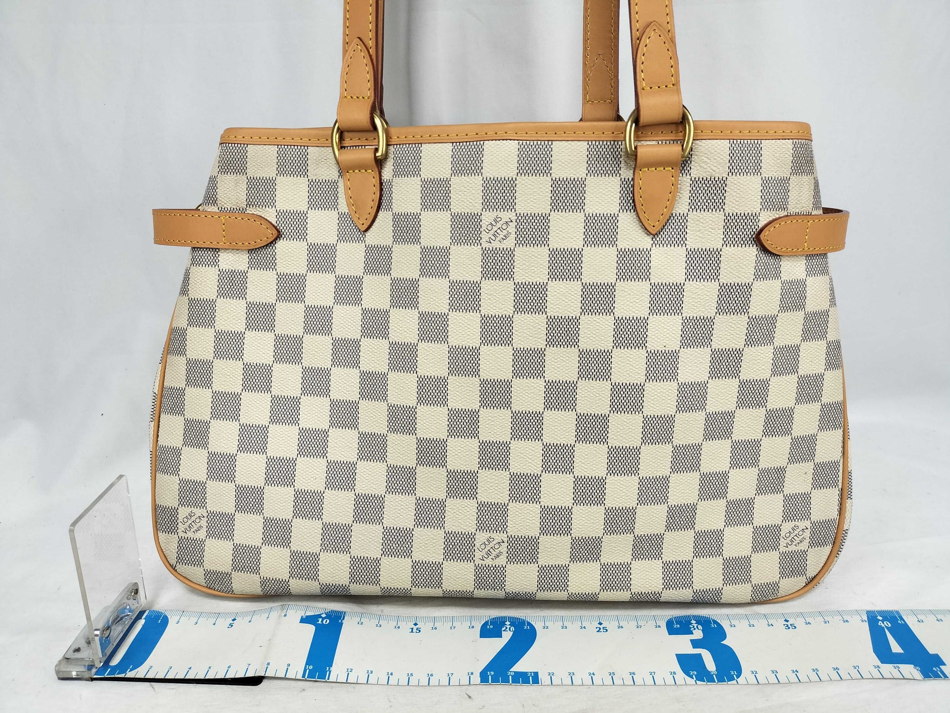 LOUIS VUITTON LV Damier Azur Batignolles Horizontal Shoulder Bag