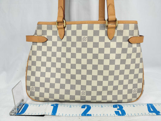 LOUIS VUITTON LV Damier Azur Batignolles Horizontal Shoulder Bag