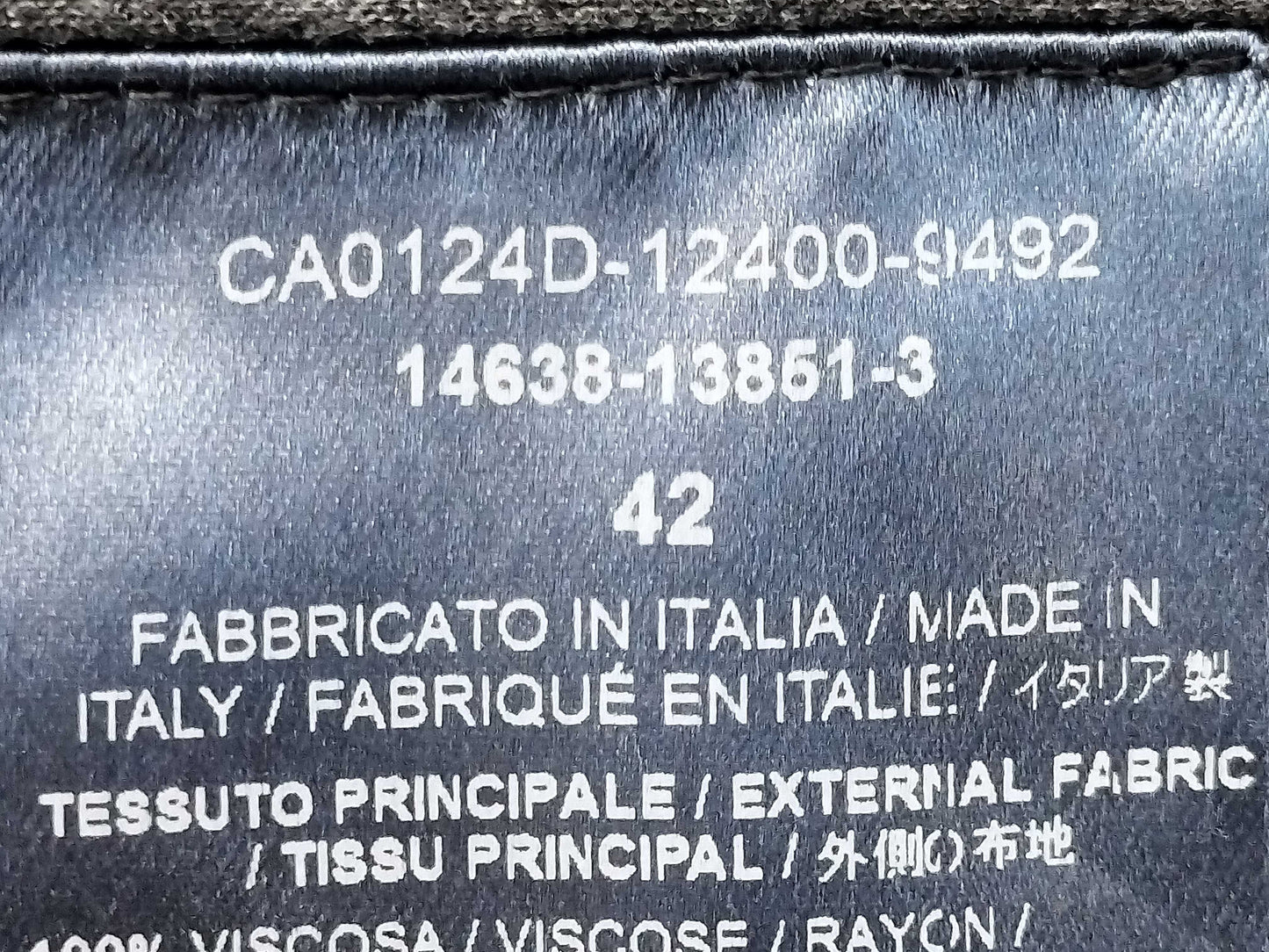 Herno Bonded Rayon 42 Coat