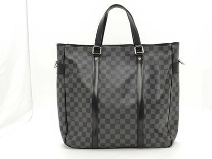 LOUIS VUITTON Damier Graphite Louis Vuitton Damier Graphite Tadao Handbag