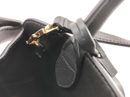 Salvatore Ferragamo Gancini Hug 2-Way Handbag Black Tote Bag
