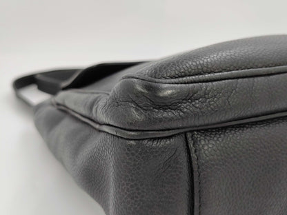 CHANEL Deka Coco Mark Turn Lock Chain Tote Bag