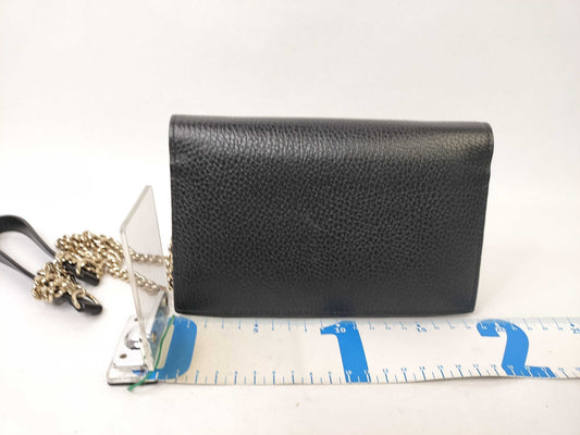 GUCCI Gucci Shoulder Bag Leather Black Clutch Bag