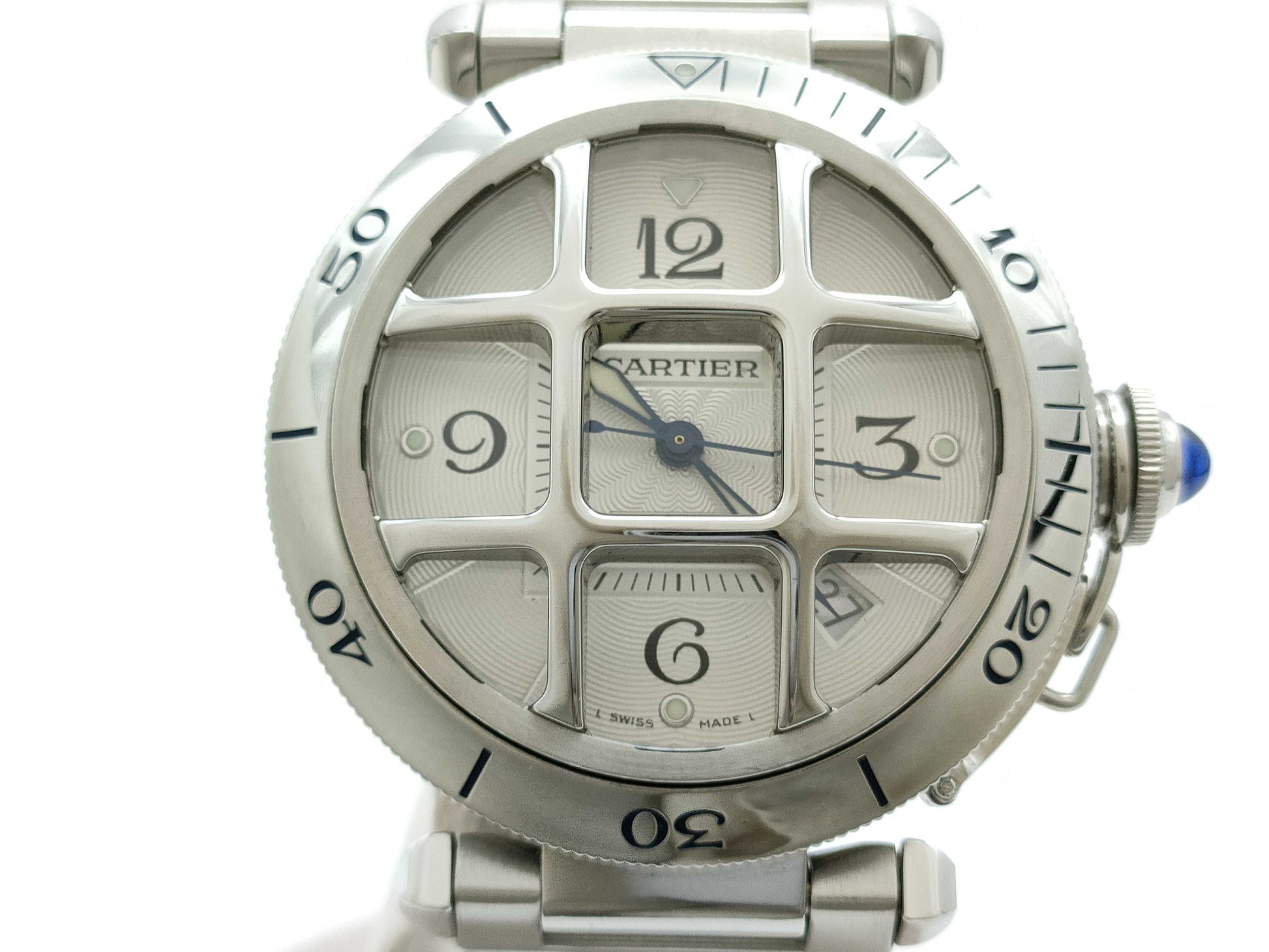 Cartier Pasha Grid W31059H3 2379 882990UF Automatic Men's Watch