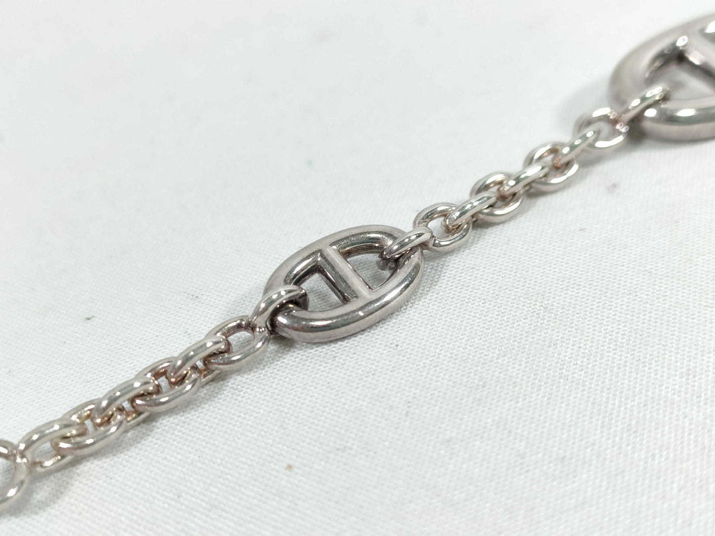 HERMES HERMES Sterling Silver Bracelet Farandoule SV925 LG Bracelet/Bangle