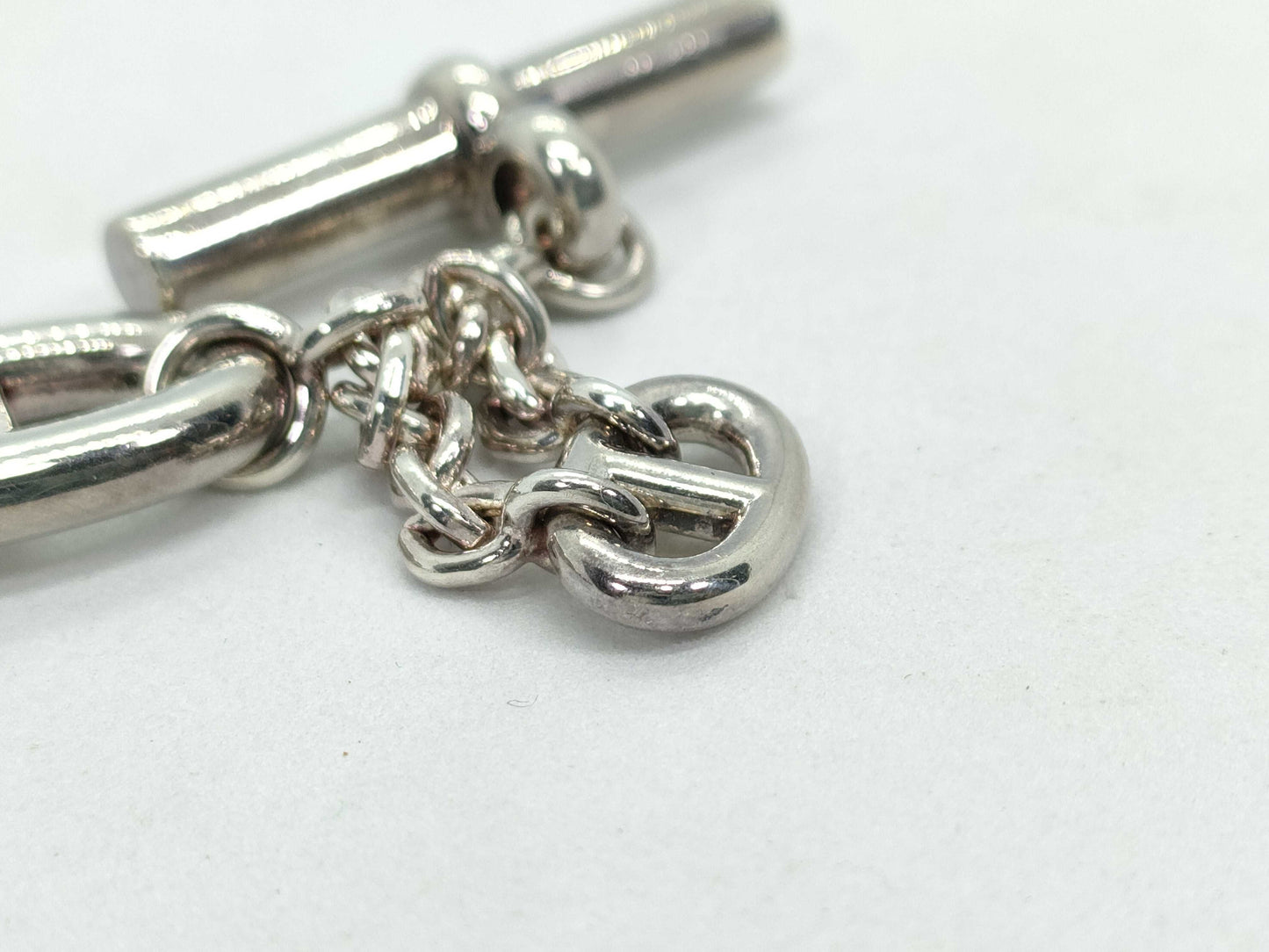 HERMES HERMES Sterling Silver Bracelet Farandoule SV925 LG Bracelet/Bangle