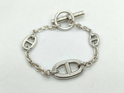 HERMES HERMES Sterling Silver Bracelet Farandoule SV925 LG Bracelet/Bangle