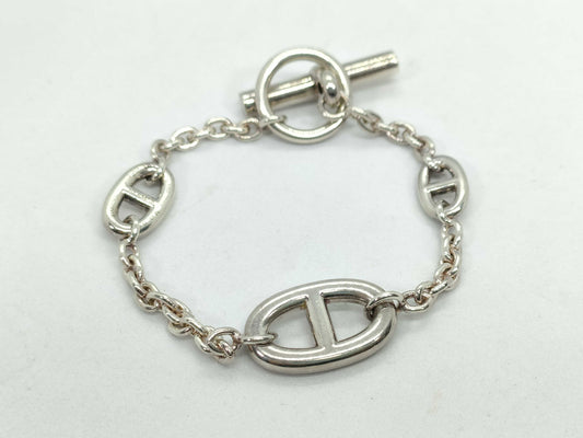 HERMES HERMES Sterling Silver Bracelet Farandoule SV925 LG Bracelet/Bangle
