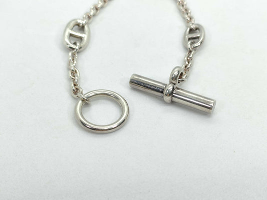 HERMES HERMES Sterling Silver Bracelet Farandoule SV925 LG Bracelet/Bangle
