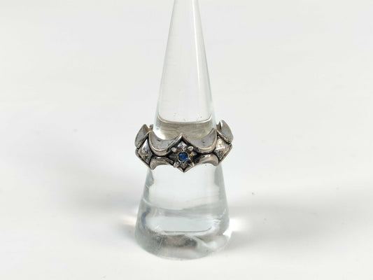Bloody Mary Colored Stone Ring 925 11.6g