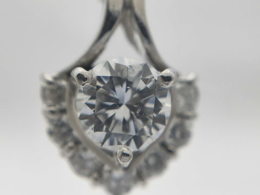 D0.64ct FD0.24ct Pt900/850 4.1g Necklace 