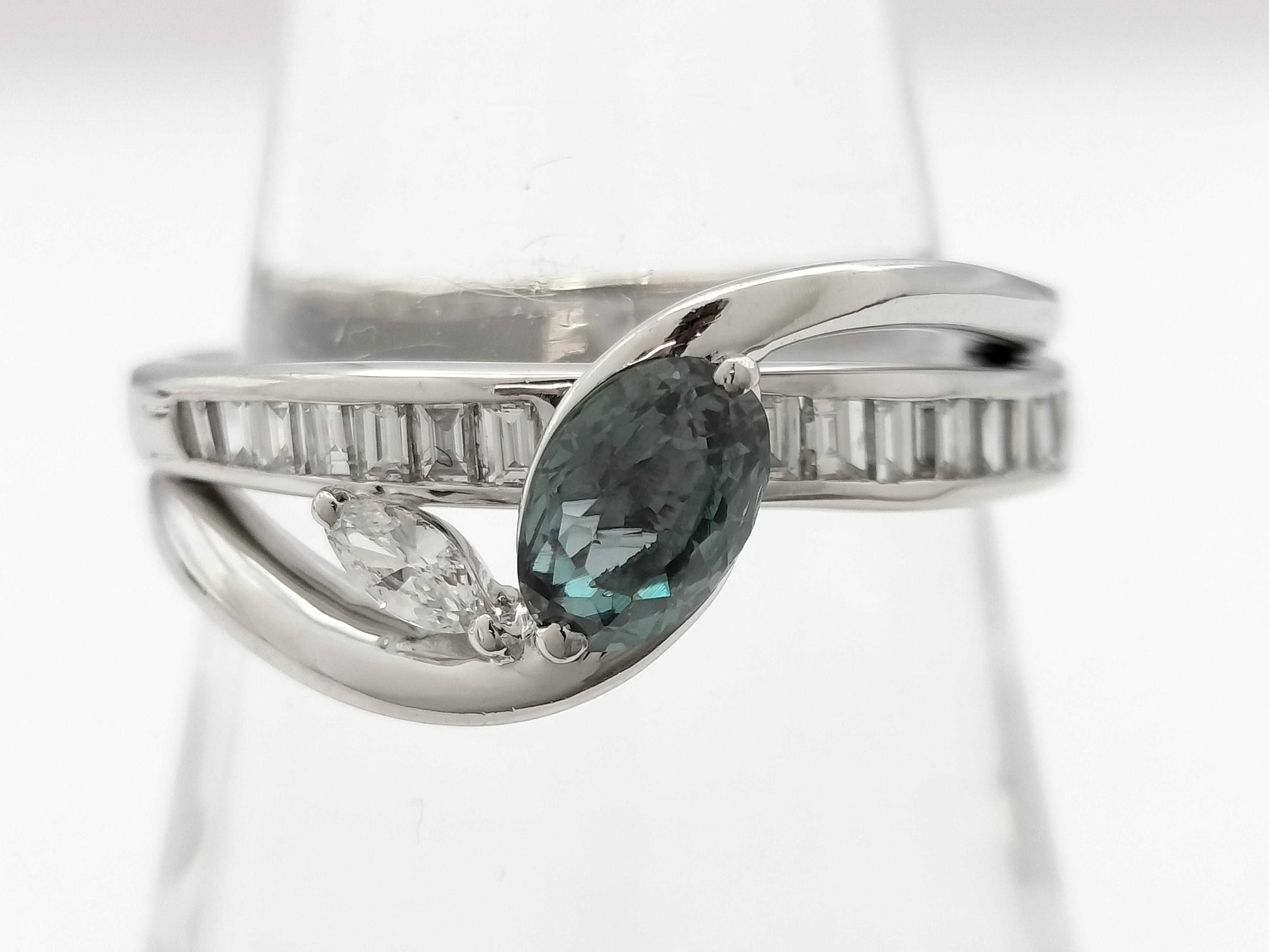 AX 0.72ct D 0.40ct PT900 8.0g Ring 