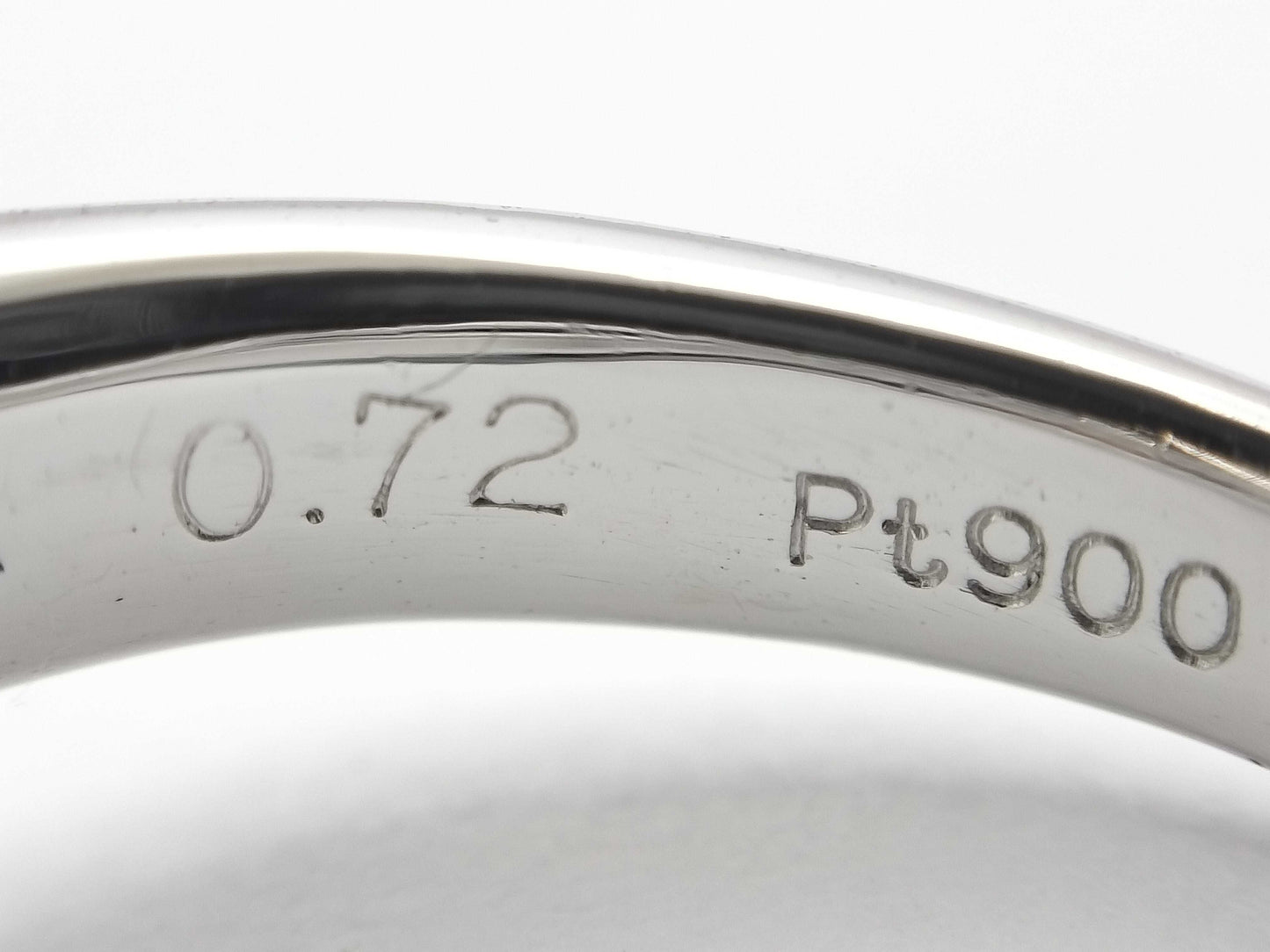 AX 0.72ct D 0.40ct PT900 8.0g Ring 