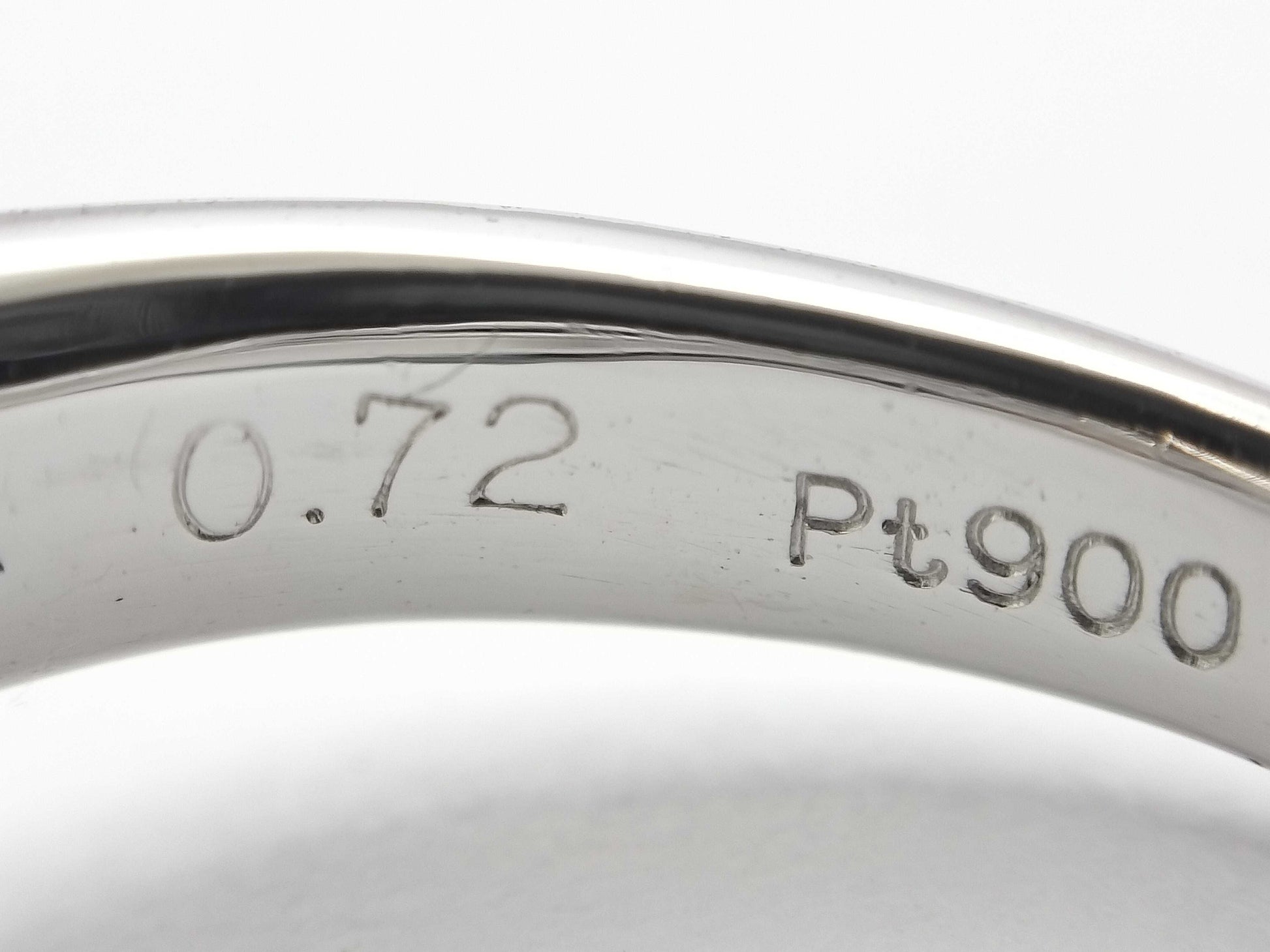 AX 0.72ct D 0.40ct PT900 8.0g Ring 
