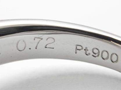 AX 0.72ct D 0.40ct PT900 8.0g Ring 
