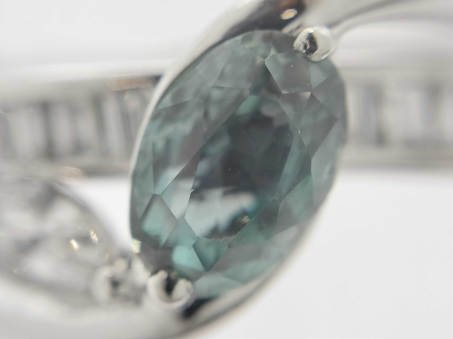 AX 0.72ct D 0.40ct PT900 8.0g Ring 