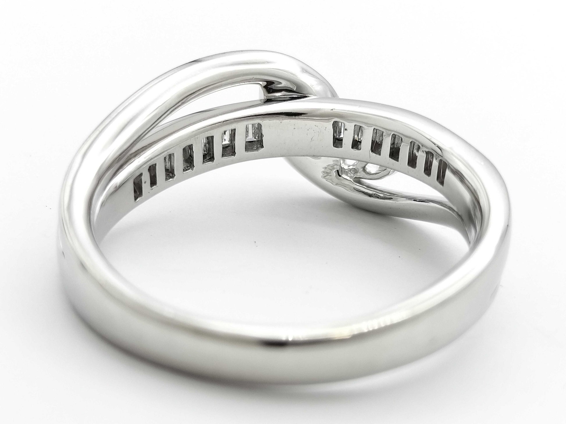 AX 0.72ct D 0.40ct PT900 8.0g Ring 
