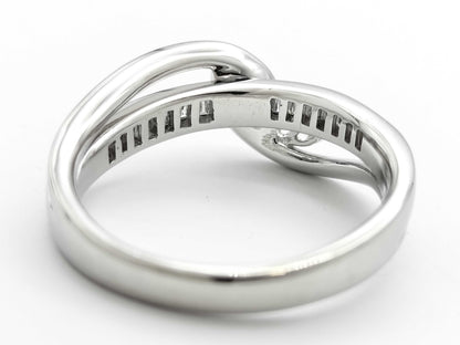 AX 0.72ct D 0.40ct PT900 8.0g Ring 