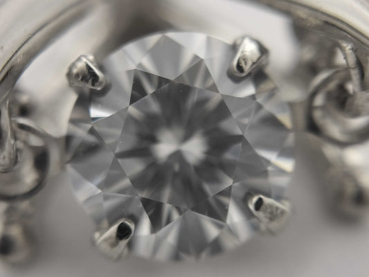 D0.307ct PT900 0.9g Pendant Top 