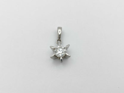 D0.59ct Pt900/850 1.9g Pendant Top 
