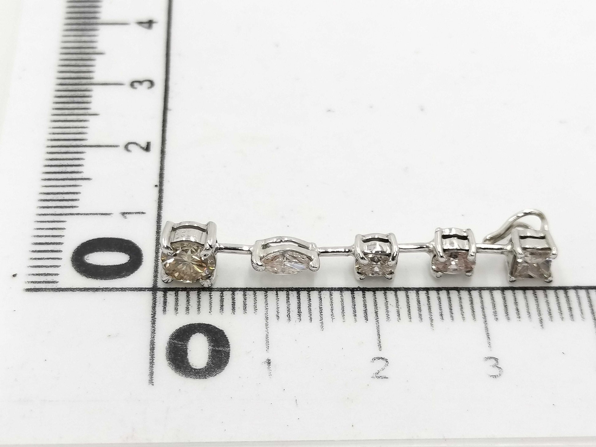 Diamond K18WG 1.6g Pendant Top 