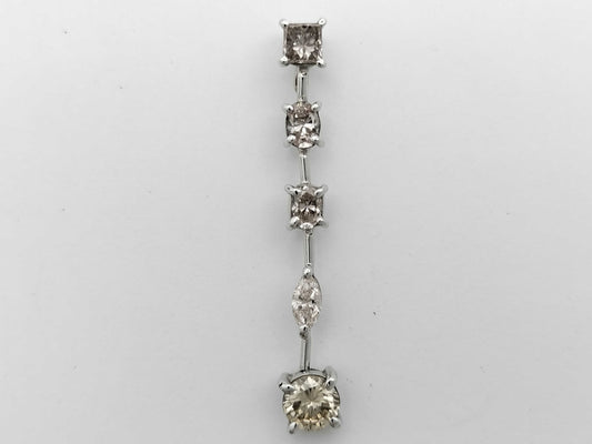 Diamond K18WG 1.6g Pendant Top 