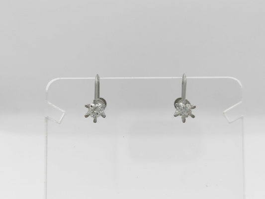 D0.23/0.23ct Pt850 2.2g Earrings 