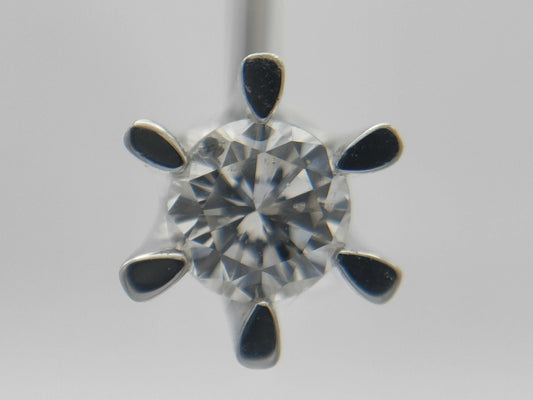 D0.23/0.23ct Pt850 2.2g Earrings 