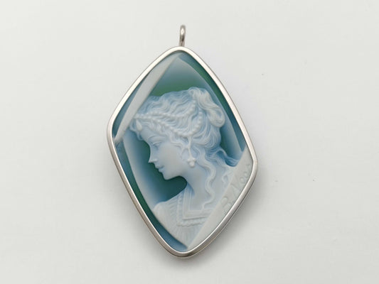 Cameo K14WG 11.6g Brooch 