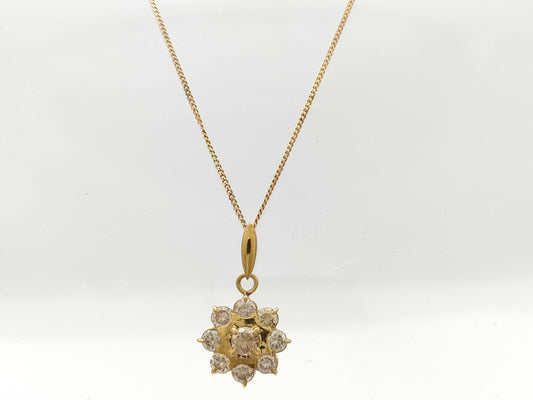 D1.00ct K18 2.3g Necklace 