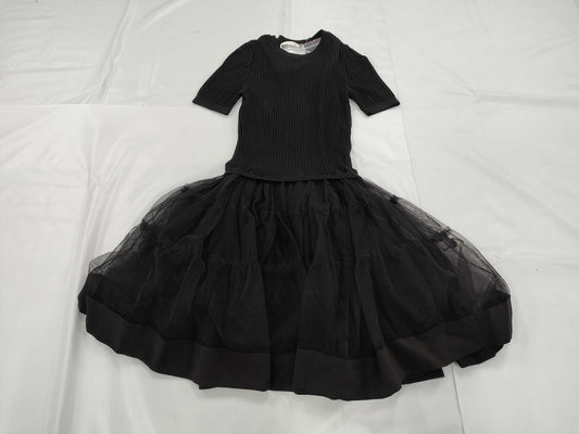 MOSCHINO Moschino Black Chiffon Dress Size 40
