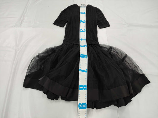 MOSCHINO Moschino Black Chiffon Dress Size 40