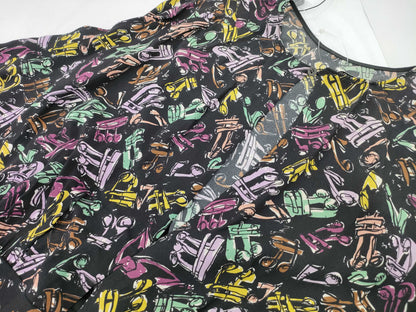 Miu Miu Print Chiffon Dress Size 40