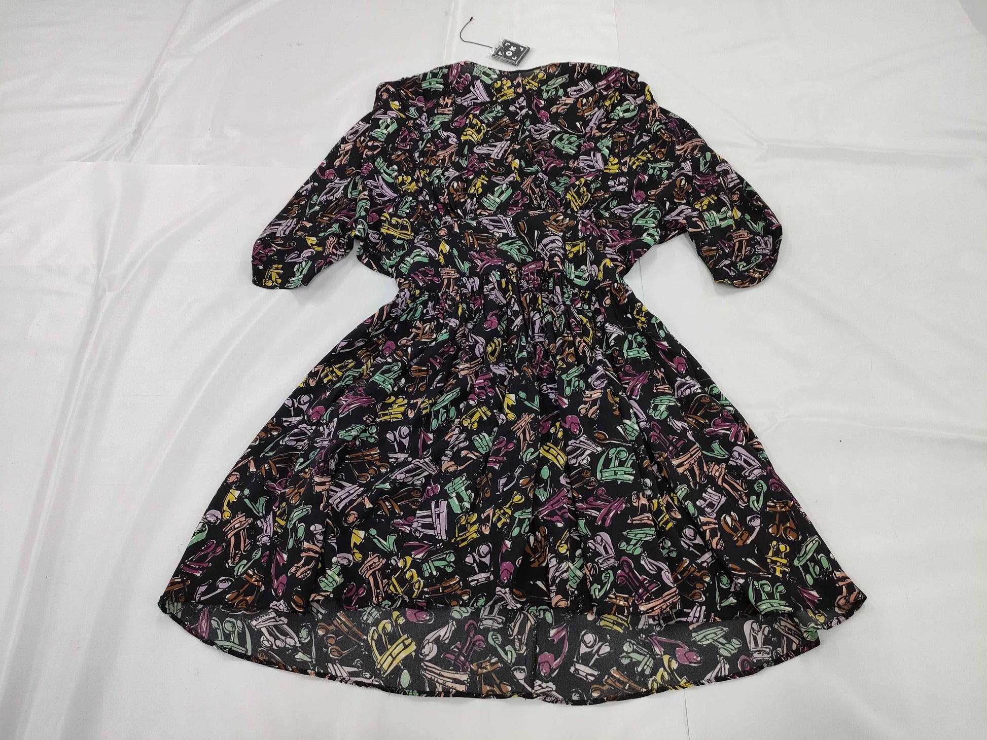 Miu Miu Print Chiffon Dress Size 40