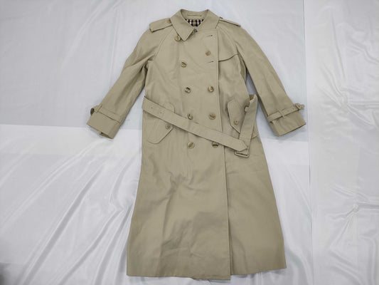 (10312_0095) BURBERRY Check Trench Coat Size 11AB3 C-TK83 Coat
