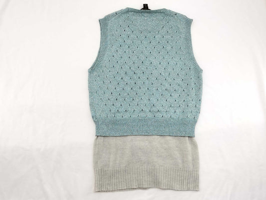 (10312_0011) LOUIS VUITTON Docking Knit Vest, Mixed Material, Sleeveless, Cashmere Blend, Size M
