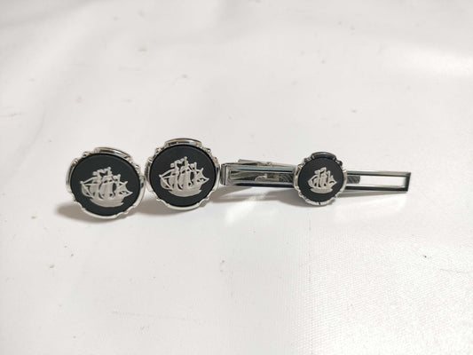 WEDGWOOD Tie Pin and Cufflinks Set