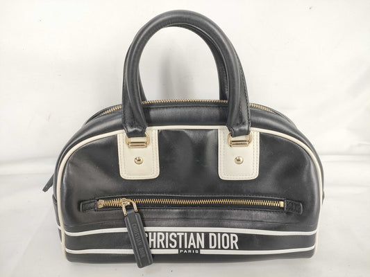 Dior VIBE Leather Small Bowling Handbag